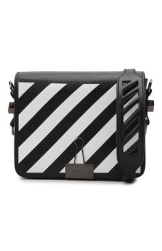 Женская сумка binder OFF-WHITE черно-белого цвета, арт. 0WNN018C99LEA003 | Фото 7 (Сумки-технические: Сумки через плечо; Региональные ограничения белый список (Axapta Mercury): Не проставлено, RU; Материал: Натуральная кожа; Материал сплава: Проставлено; Размер: mini; Ремень/цепочка: На ремешке; Драгоценные камни: Проставлено)