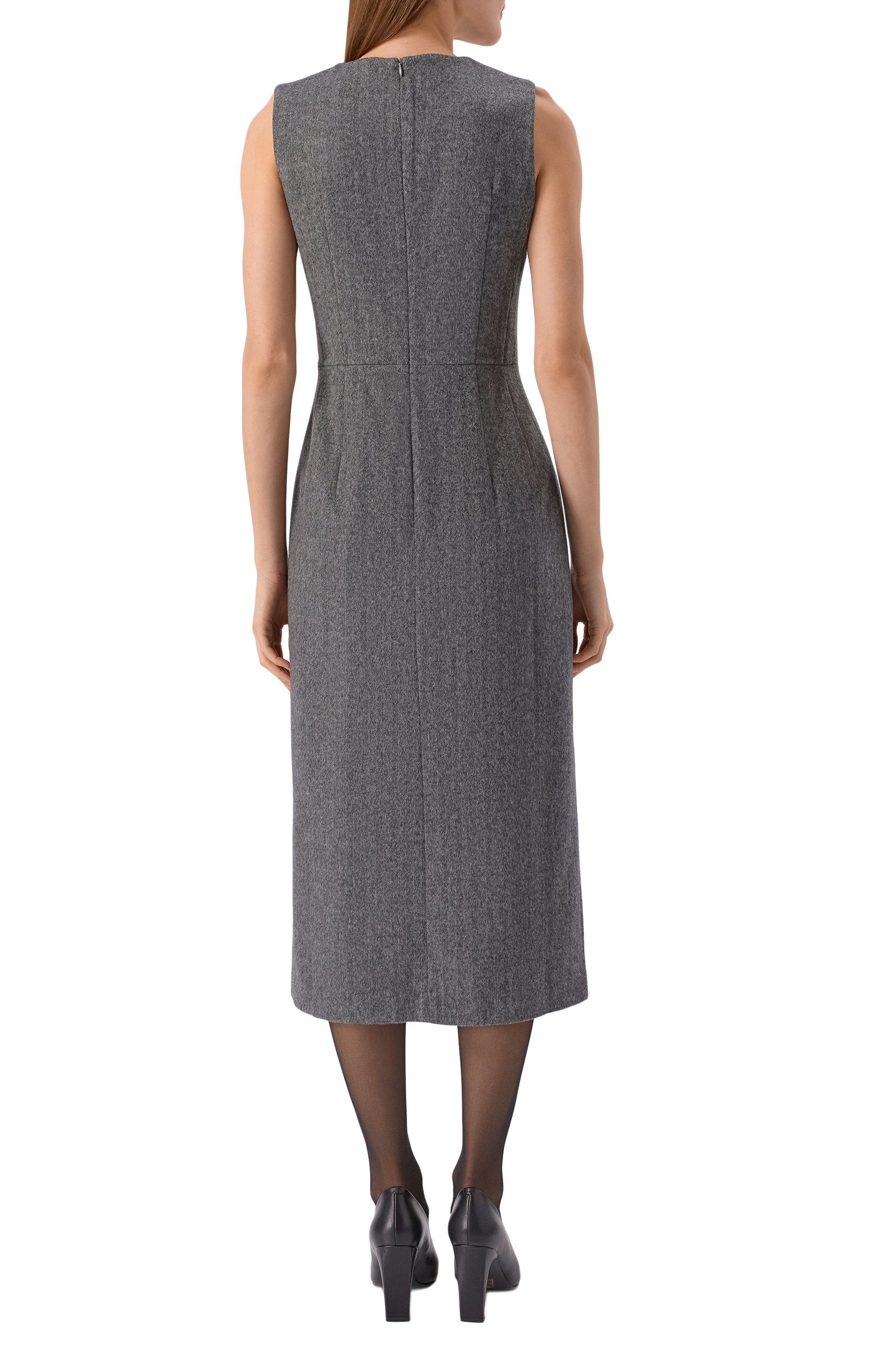 Платье из шерсти и кашемира 12 STOREEZ серого цвета по цене 37000 руб., арт. 127468, фото 4 Платье из шерсти и кашемира 12 STOREEZ, арт. 127468, фото 4