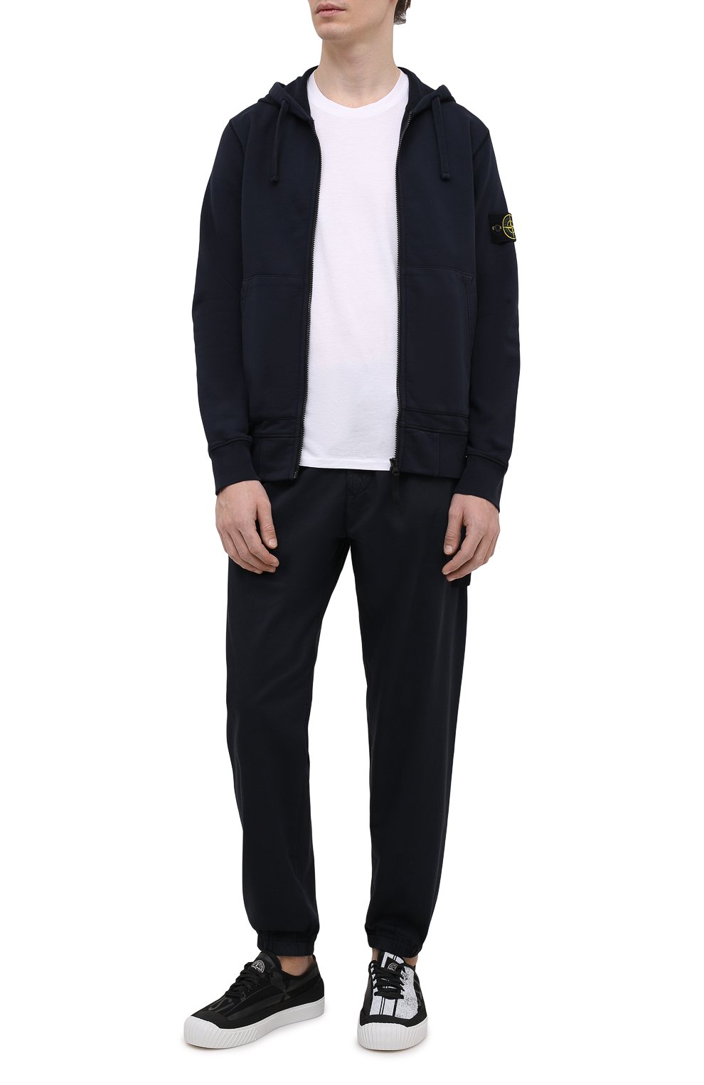 Джоггеры из хлопка и шерсти STONE ISLAND, арт. 7415317F2, фото 2