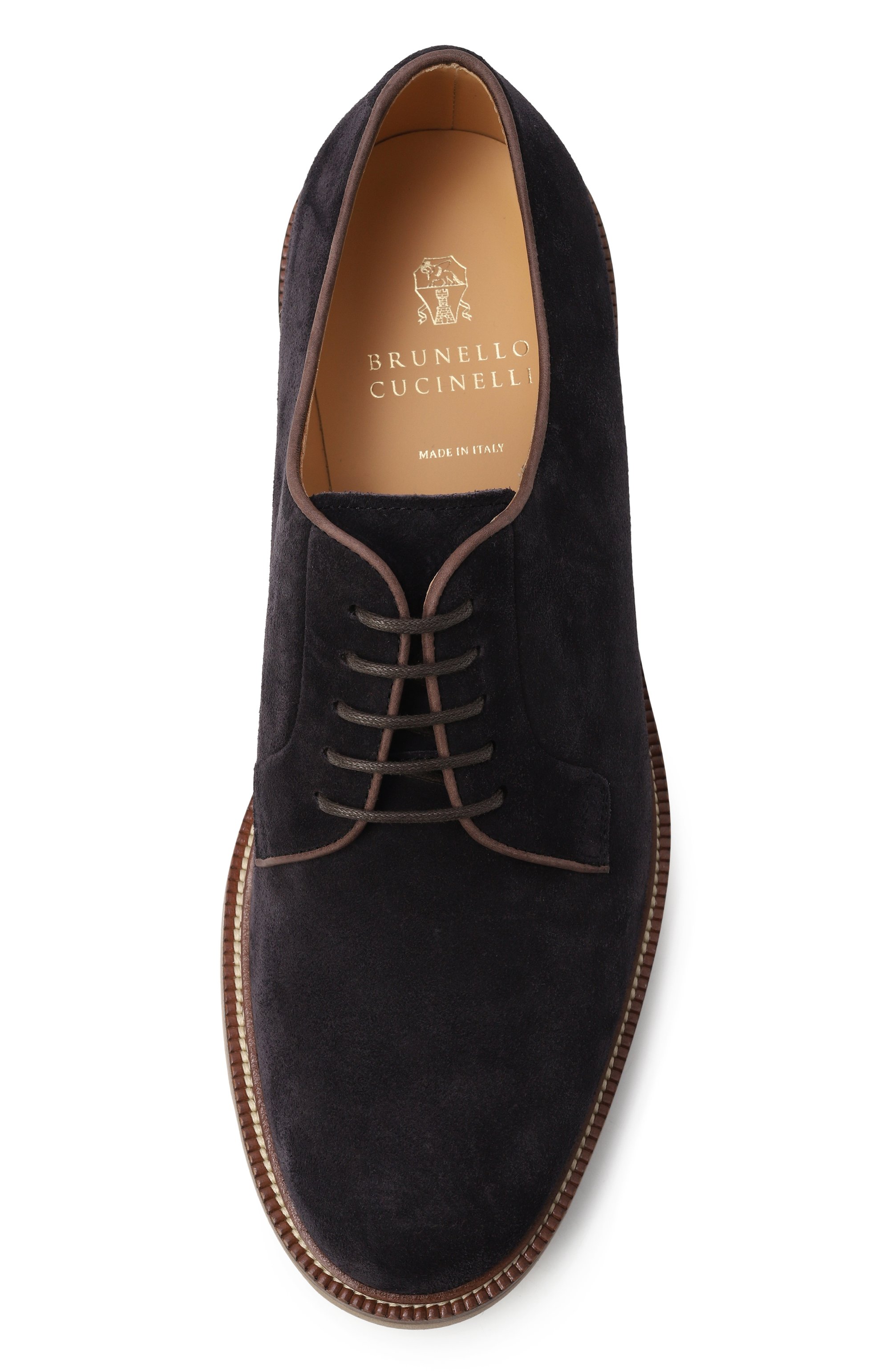 Замшевые дерби BRUNELLO CUCINELLI, арт. MZUPEAT708, фото 6