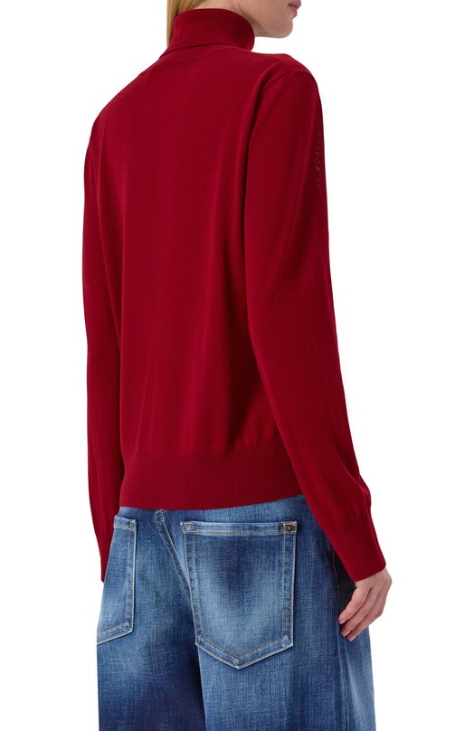 Шерстяная водолазка Dsquared2 S75HA1266/S18310 Бордовый  S75HA1266/S18310 Фото 4