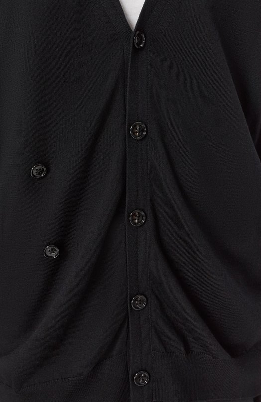 Шерстяной кардиган Ann Demeulemeester B0012476/KN056 Чёрный  B0012476/KN056 Фото 5