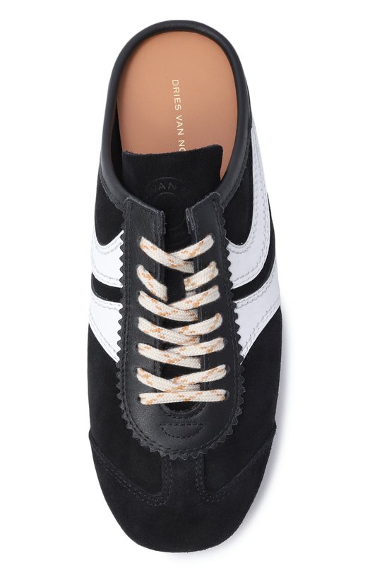 Замшевые кеды Dries Van Noten 011778/0126 Чёрно-белый  011778/0126 Фото 6