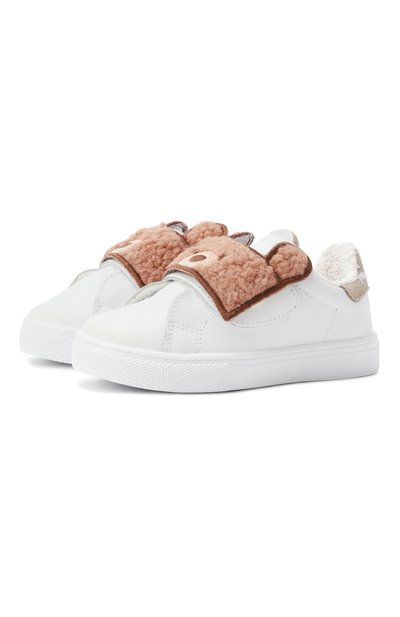 Кожаные кеды MONNALISA, арт. 82F000