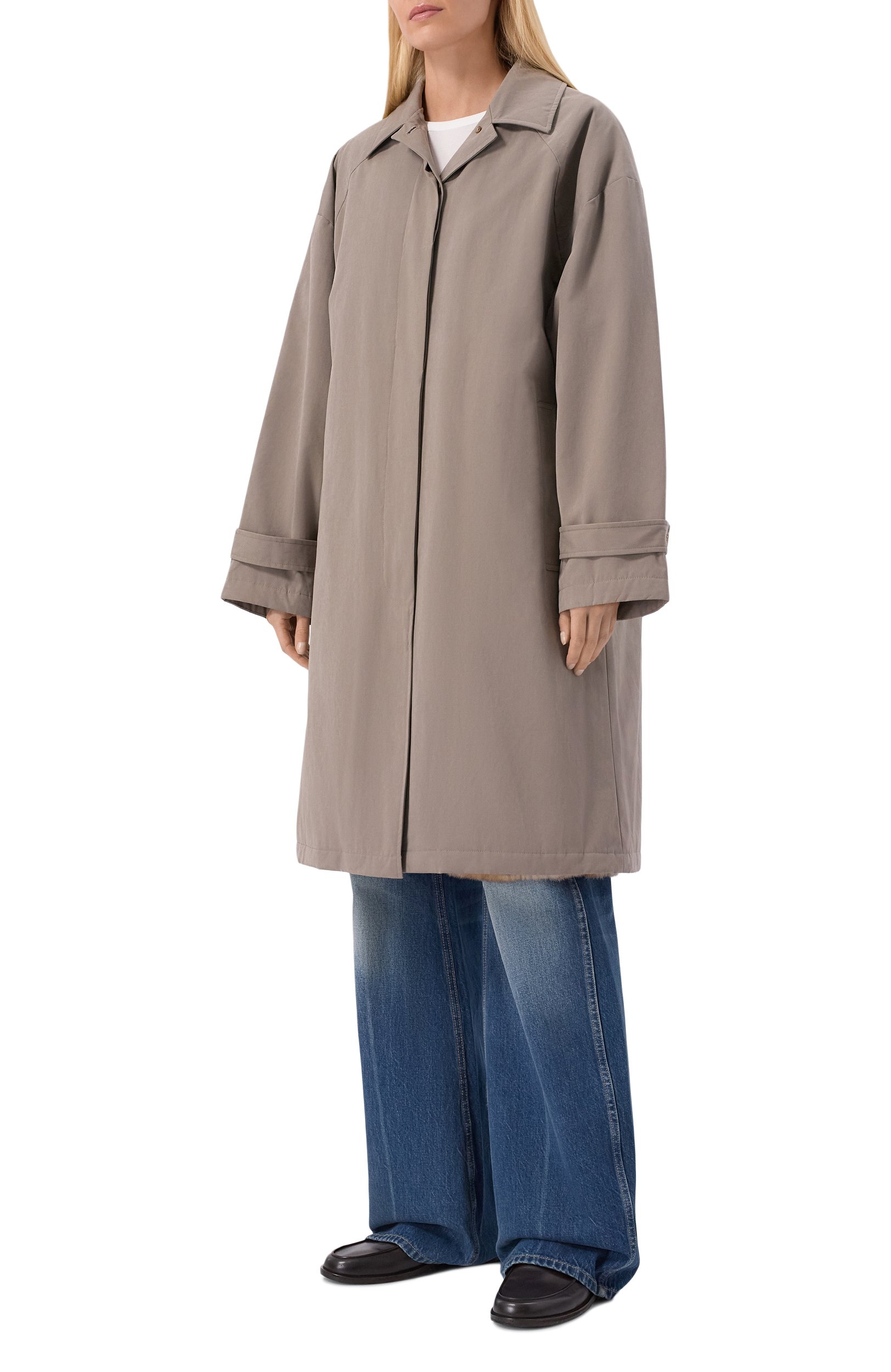 Утепленный плащ  с подкладкой из кролика natalia 12 STOREEZ, арт. 140700, фото 3