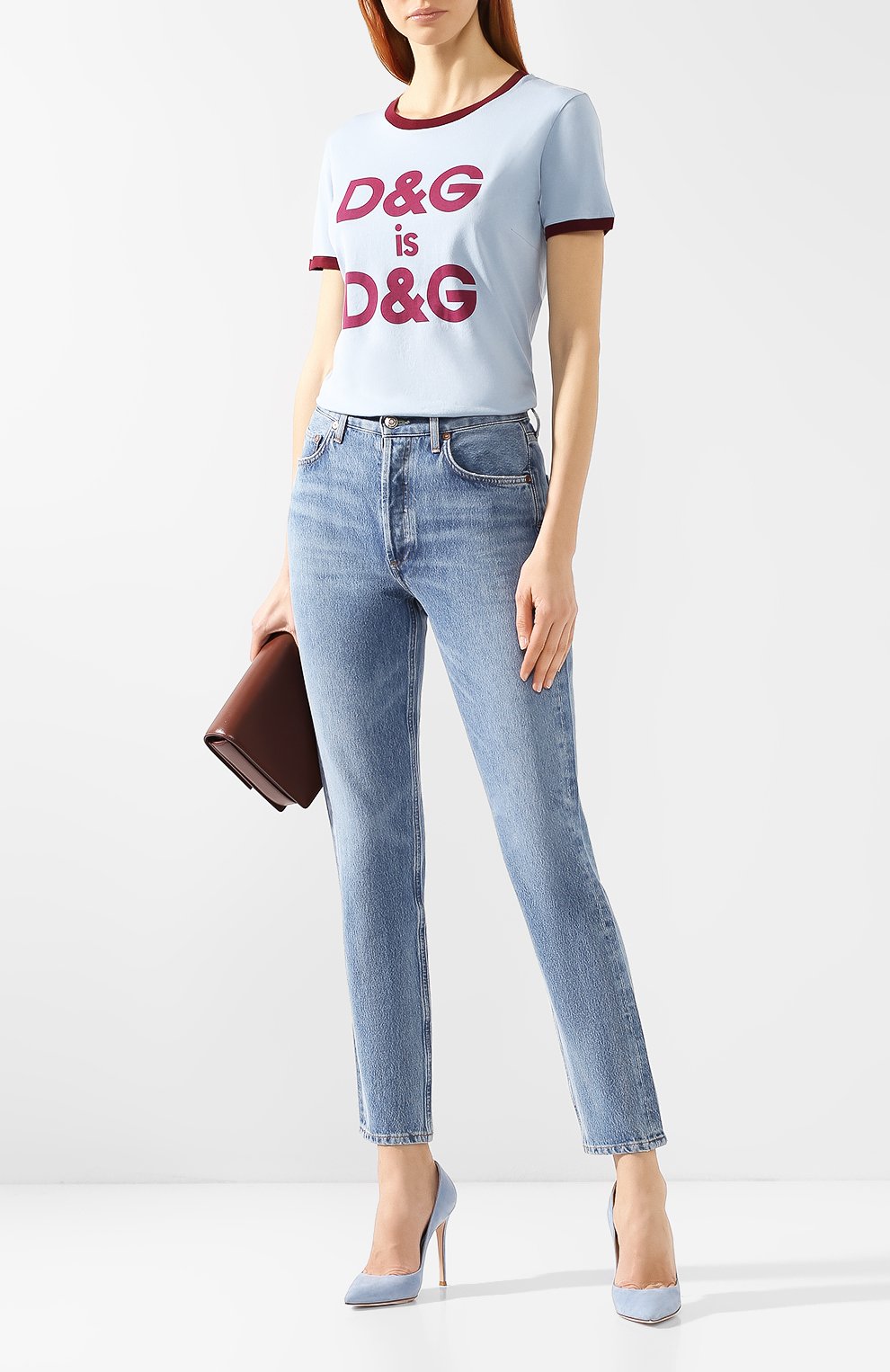 Хлопковая футболка DOLCE & GABBANA, арт. F8H32Z/G7RDG, фото 2