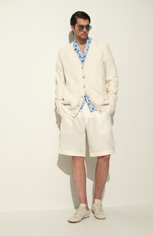 Комбинированные кеды Dries Van Noten MS251/1501/901 Бежевый  MS251/1501/901 Фото 8