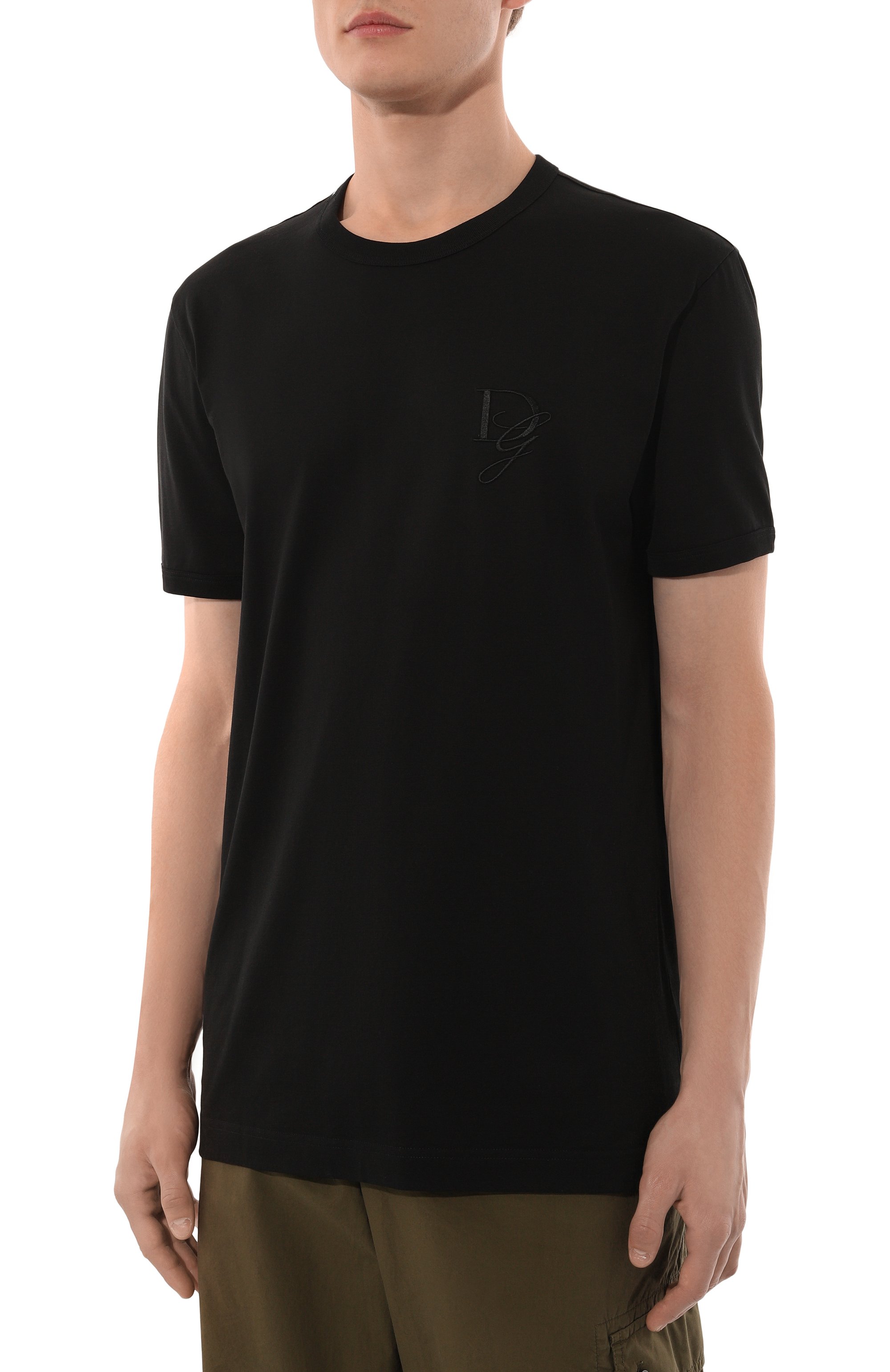 Хлопковая футболка DOLCE & GABBANA, арт. G8RN8Z/G7N4Q, фото 3