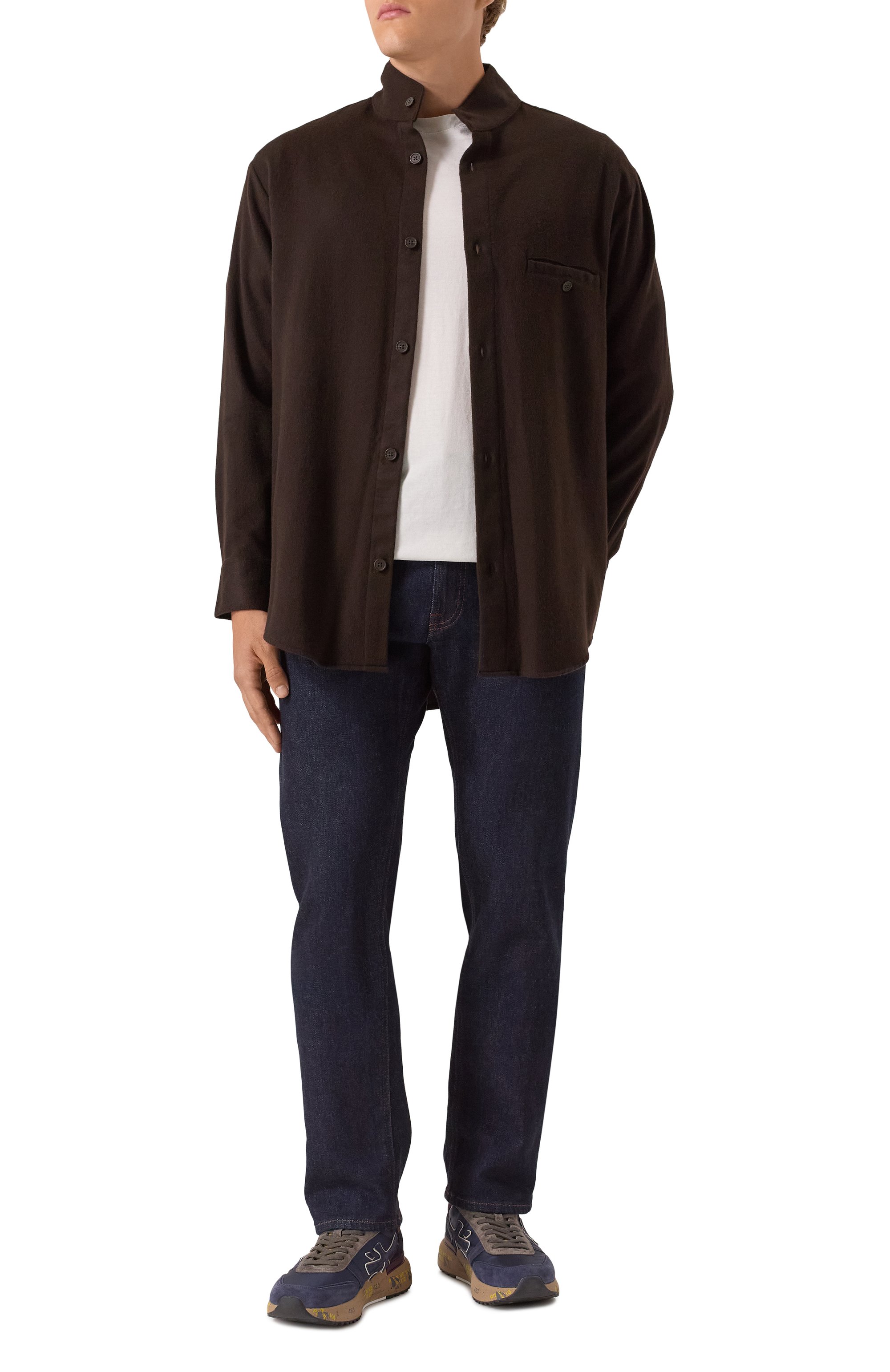 Рубашка из шерсти и кашемира EMPORIO ARMANI, арт. EM004176/AF17835, фото 2