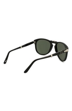 Женские солнцезащитные очки PERSOL черного цвета, арт. 0714-95/31 | Фото 4 (Кросс-КТ: С/з-унисекс; Региональные ограничения белый список (Axapta Mercury): RU; Тип очков: С/з; Очки форма: Авиаторы; Оптика Гендер: оптика-унисекс)