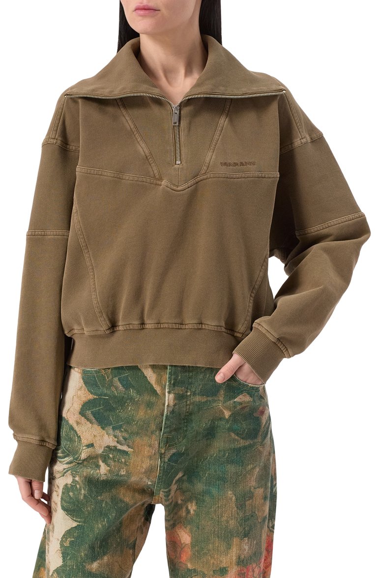 Хлопковый свитшот ISABEL MARANT ETOILE, арт. 25PSW0150FA/C1G03E, фото 3