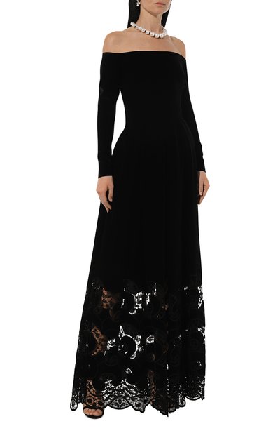 Бархатное платье ELIE SAAB черного цвета по цене 472000 руб., арт. D0429, фото 3 Бархатное платье ELIE SAAB, арт. D0429, фото 3