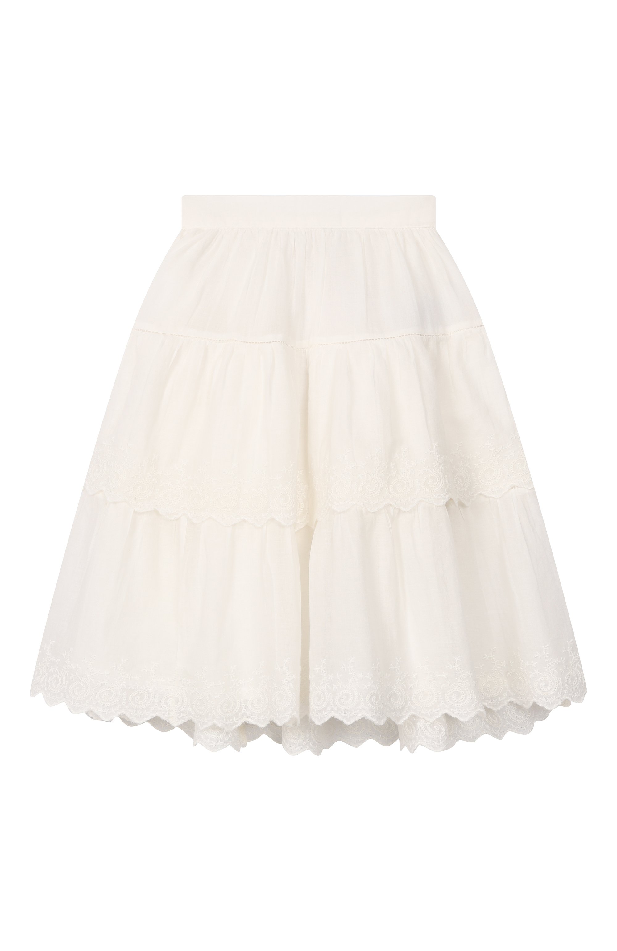 Хлопковая юбка BONPOINT молочного цвета по цене 28450 руб., арт. S06GSKW00001/4A-8A, фото 1 Хлопковая юбка BONPOINT, арт. S06GSKW00001/4A-8A, фото 1