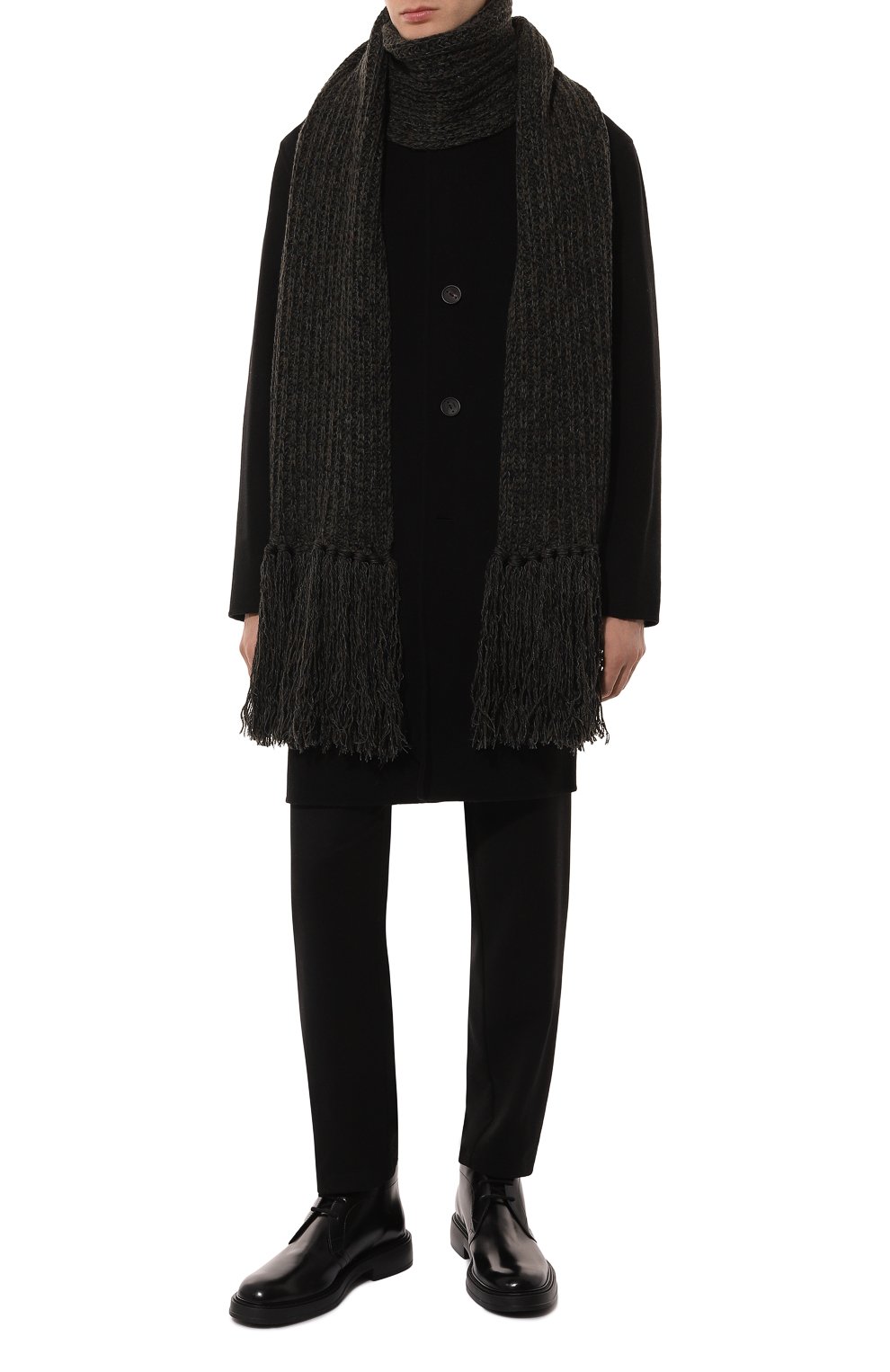 Шарф из шерсти и вискозы DOLCE & GABBANA, арт. GXA02T/JFMEU, фото 3