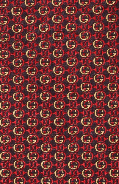 Шелковый галстук GUCCI бордового цвета по цене 28800 руб., арт. 643994/4E002, фото 3 Шелковый галстук GUCCI, арт. 643994/4E002, фото 3