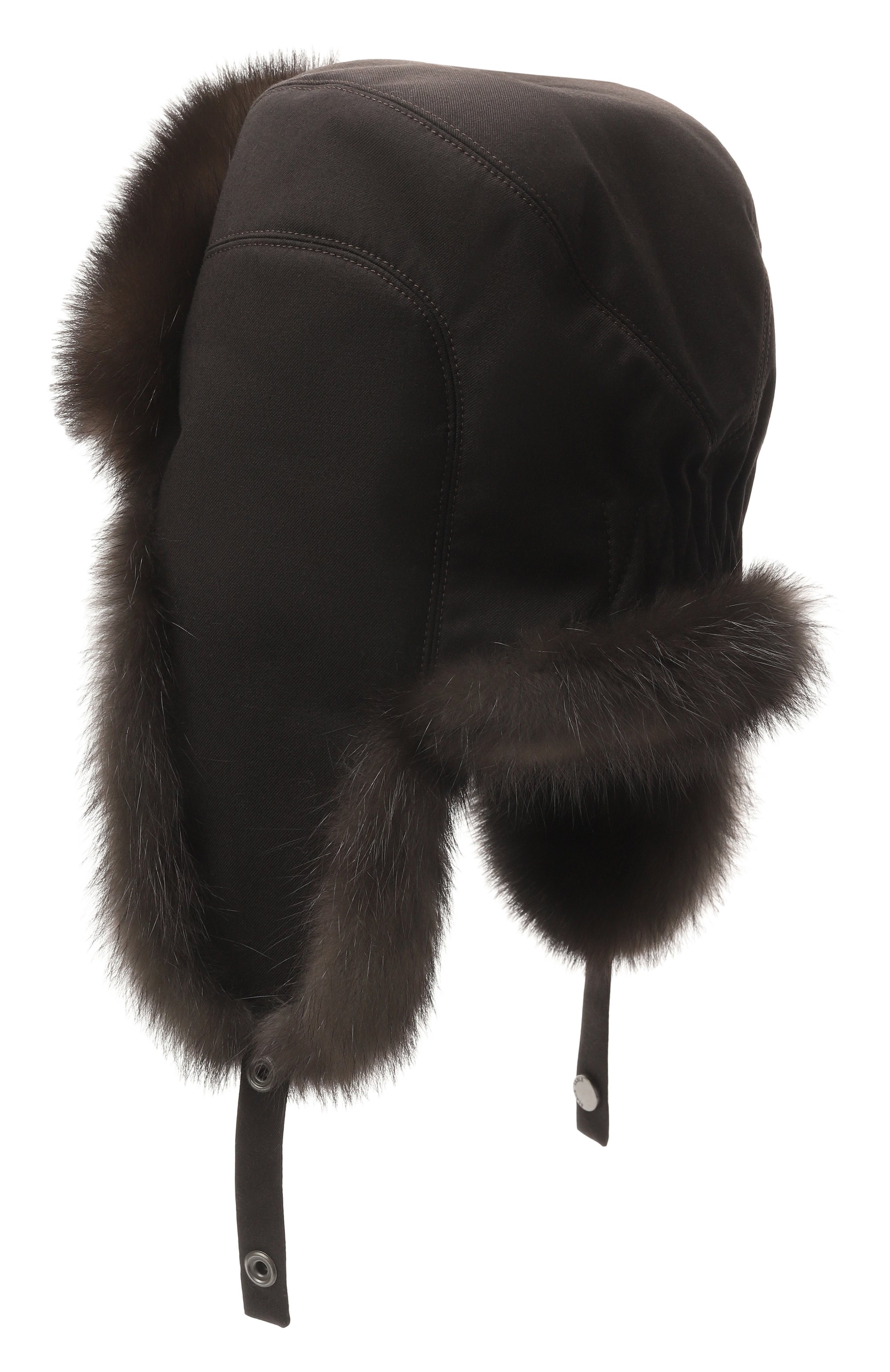 Шапка-ушанка modern с мехом соболя BLACK SABLE, арт. BS-MHMW-EB, фото 2