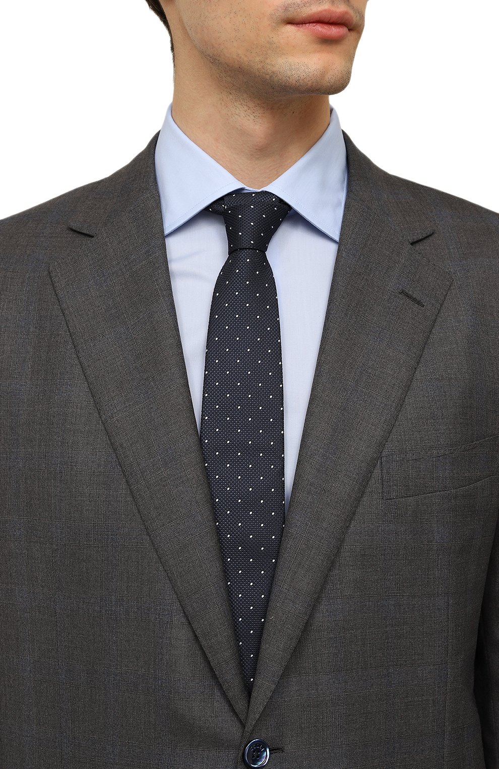 Галстук BOSS темно-синего цвета по цене 5880 руб., арт. 50498960, фото 2 Галстук BOSS, арт. 50498960, фото 2