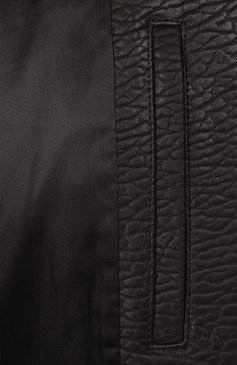 Женский кожаный бомбер ALEXANDER WANG черного цвета, арт. 1WC1252627 | Фото 7 (Материал внешний: Натуральная кожа; Длина (верхняя одежда): Короткие; Материал подклада: Синтетический материал; Рукава: Длинные; Женское Кросс-КТ: Замша и кожа; Кросс-КТ: Куртка; Стили: Кэжуэл)
