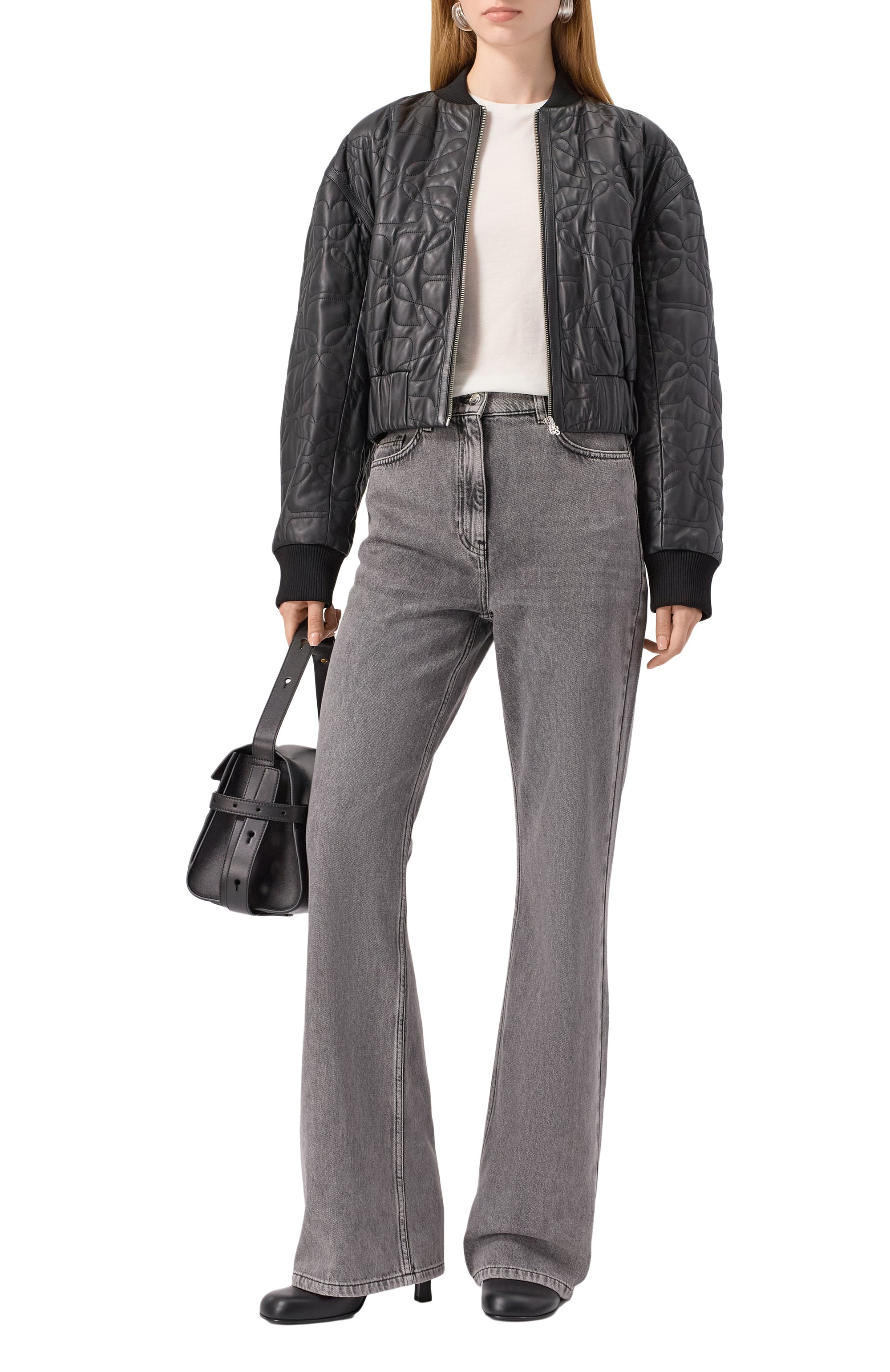 Кожаный бомбер HUGO, арт. 50542331, фото 2