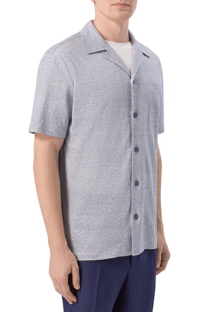 Рубашка изо льна и хлопка BRIONI, арт. UJPF0L/PD604, фото 3