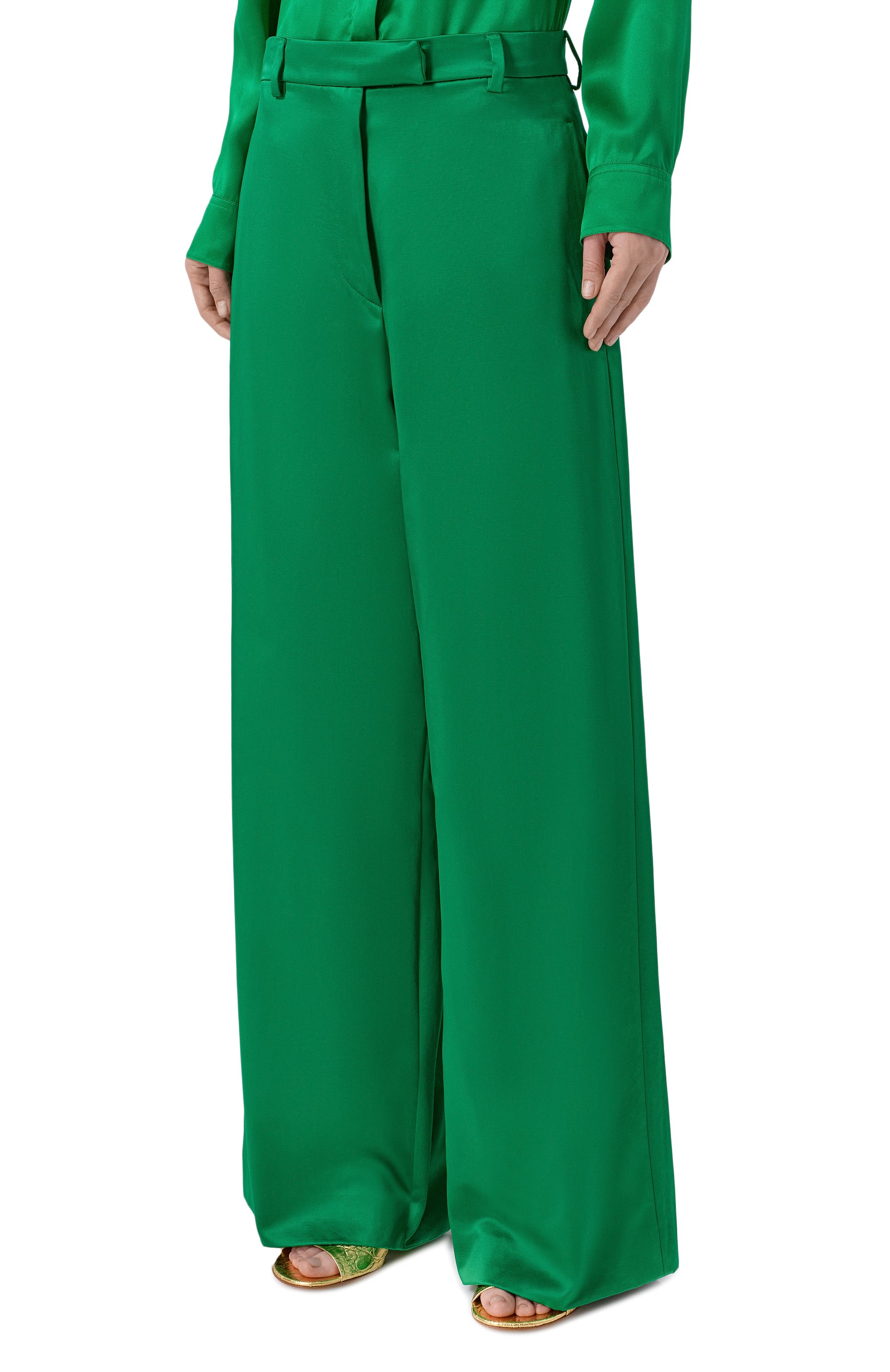 Атласные брюки DRIES VAN NOTEN, арт. 010946/3304, фото 3