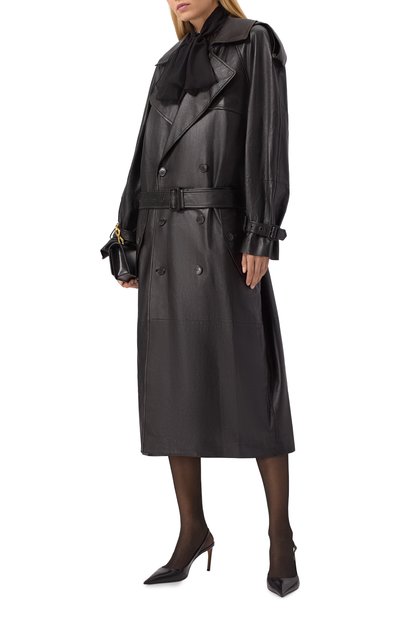 Кожаный тренч SAINT LAURENT, арт. 815241/YC2TF, фото 2