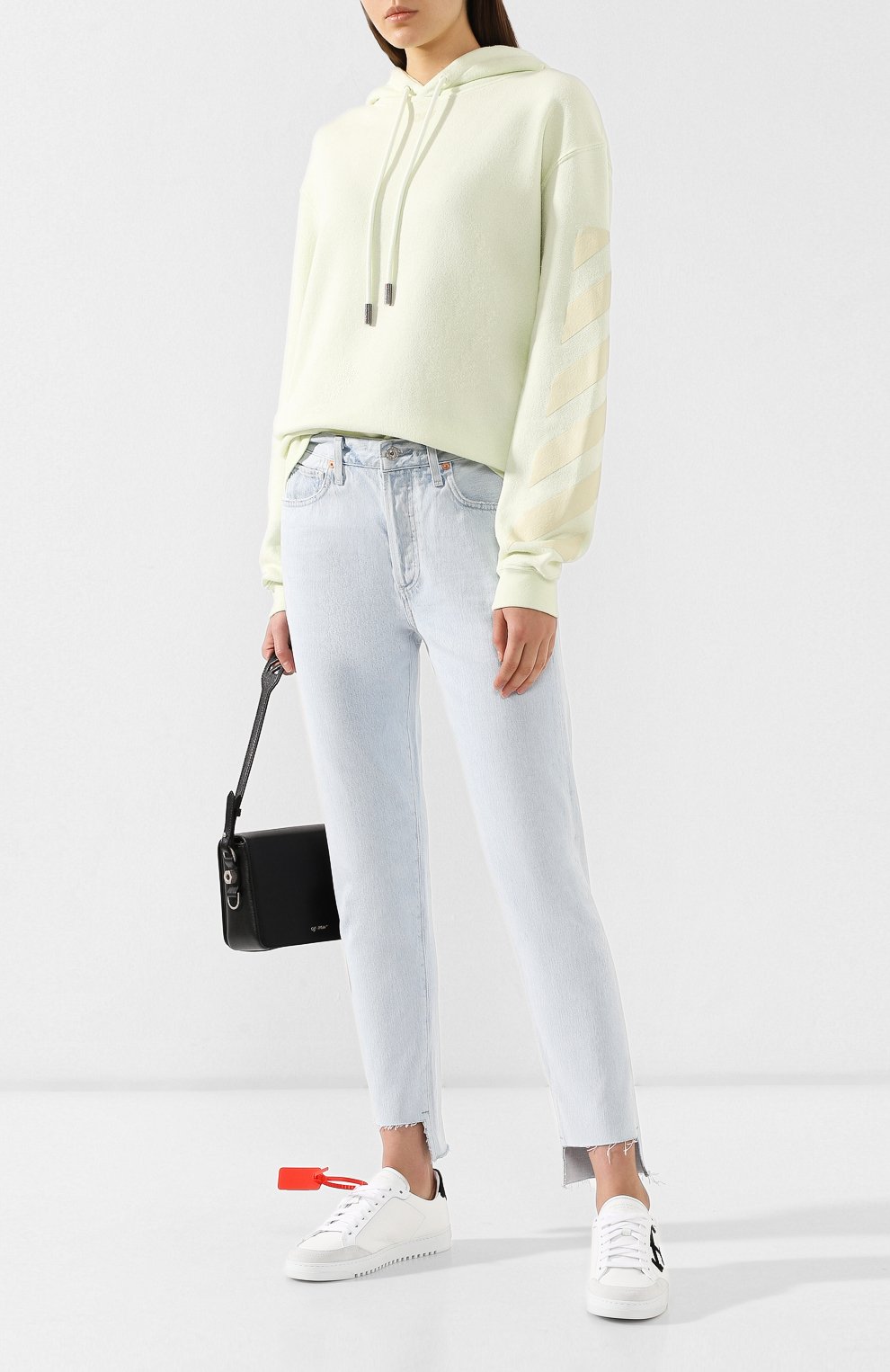 Хлопковое худи OFF-WHITE желтого цвета по цене 37450 руб., арт. 0WBB032S19D970836060, фото 2 Хлопковое худи OFF-WHITE, арт. 0WBB032S19D970836060, фото 2