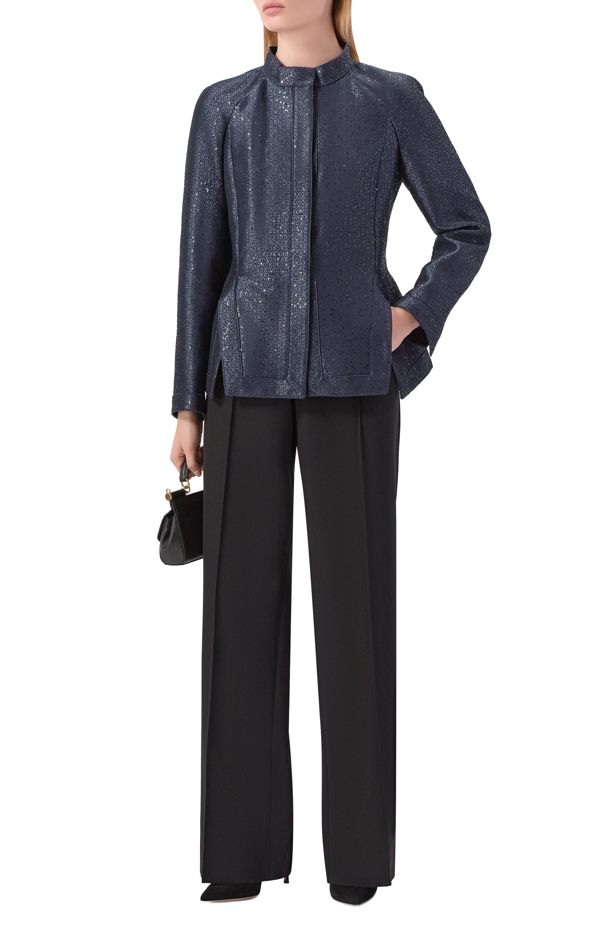 Жакет с отделкой пайетками GIORGIO ARMANI, арт. GW001554/TE16746, фото 2