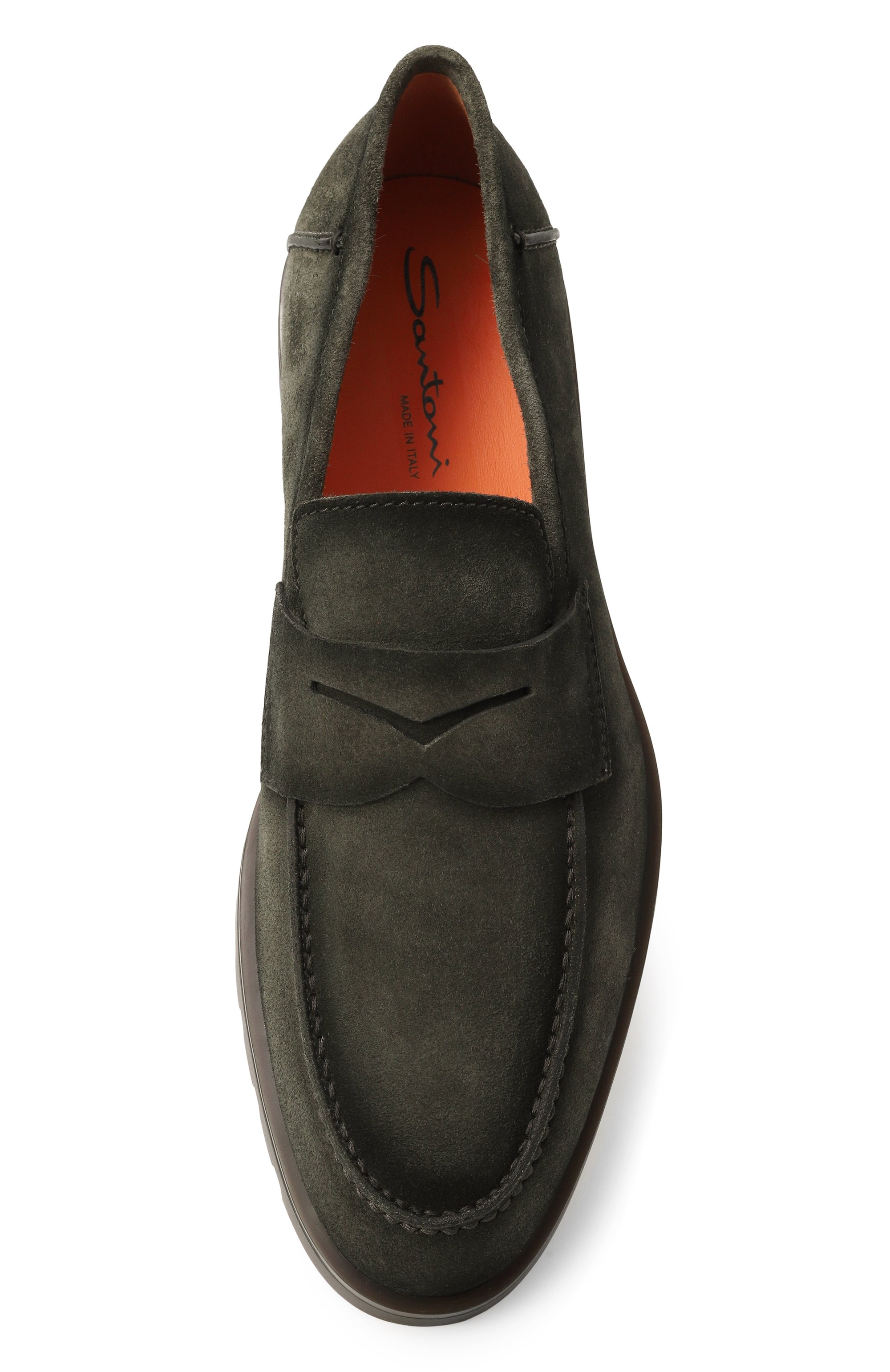 Замшевые пенни-лоферы detroit SANTONI, арт. MGDG18610DTRBGEX, фото 6