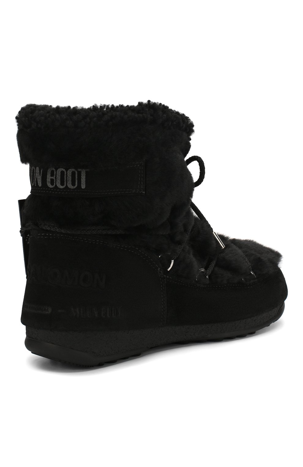 Замшевые сапоги yves salomon x moon boot YVES SALOMON, арт. 20WAC708XXMERL, фото 4