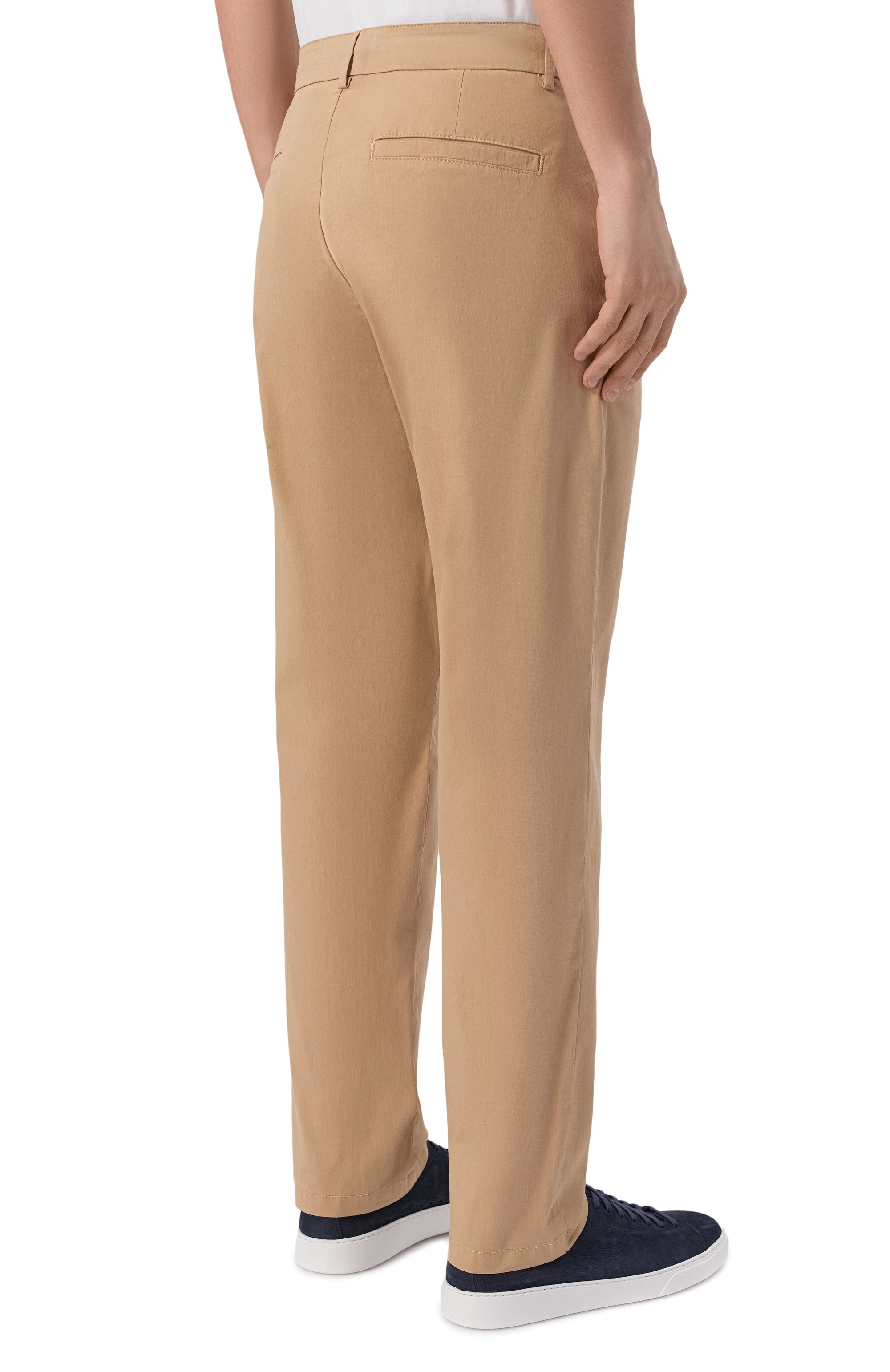 Хлопковые брюки BOGNER бежевого цвета по цене 27300 руб., арт. 18018964, фото 4 Хлопковые брюки BOGNER, арт. 18018964, фото 4