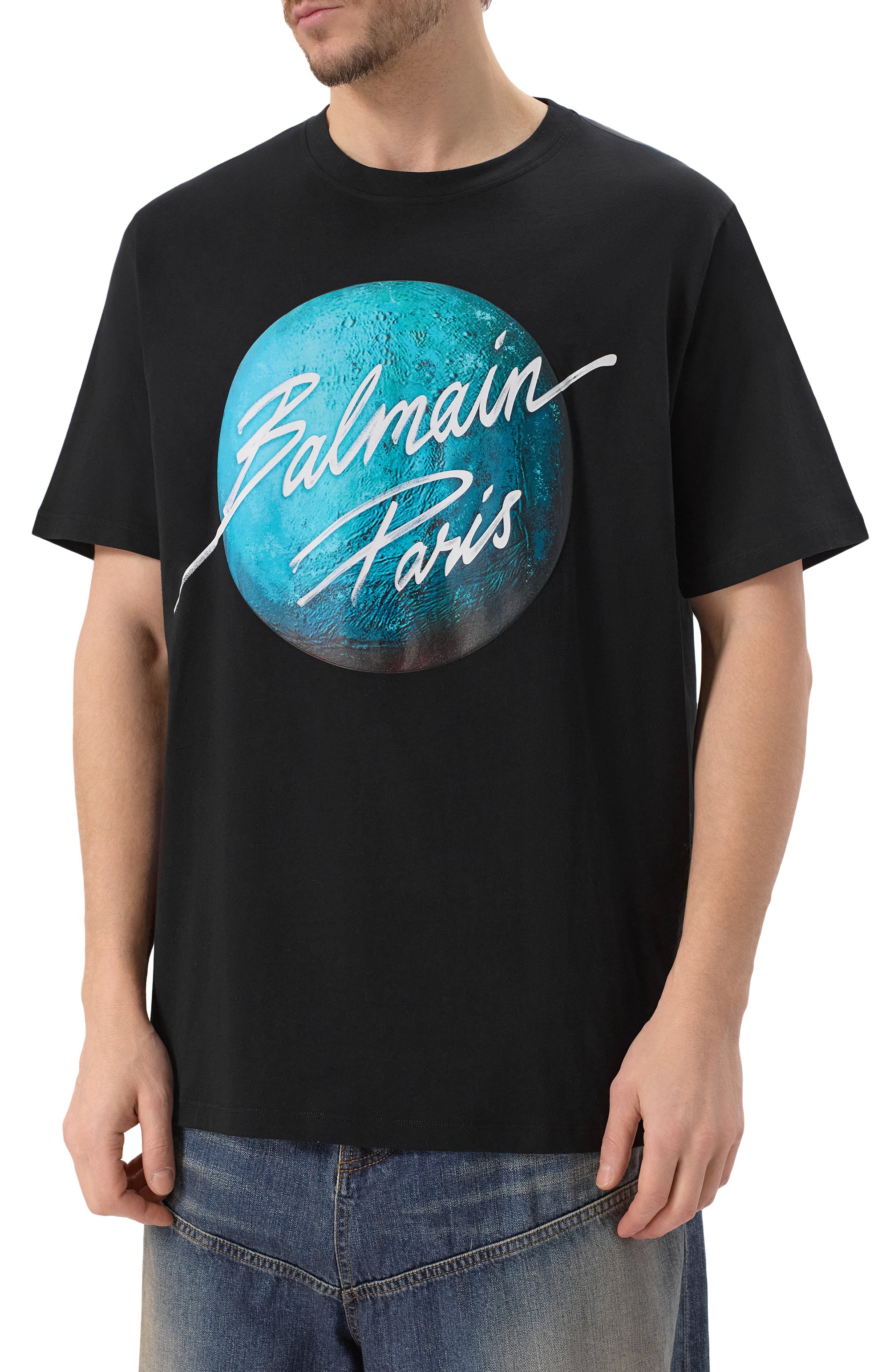 Хлопковая футболка BALMAIN, арт. EH0EG010GE80, фото 3