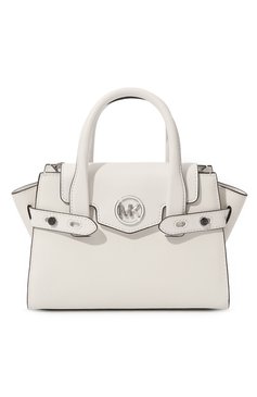 Женская сумка carmen MICHAEL MICHAEL KORS белого цвета, арт. 35S2SNMS5L | Фото 1 (Размер: small; Ремень/цепочка: На ремешке; Сумки-технические: Сумки top-handle; Материал: Экокожа)