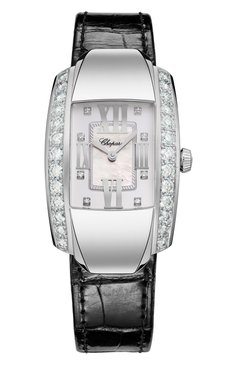 Женские часы la strada CHOPARD бесцветного цвета, арт. 419402-1004 | Фото 1 (Материал корпуса: Белое золото; Цвет циферблата: Перламутровый; Механизм: Кварц; Нос: Не проставлено; Региональные ограничения белый список (Axapta Mercury): Не проставлено)