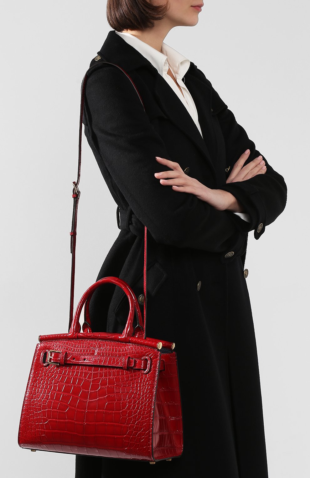 Сумка rl50 medium из кожи аллигатора RALPH LAUREN, арт. 435769042AMIS, фото 5