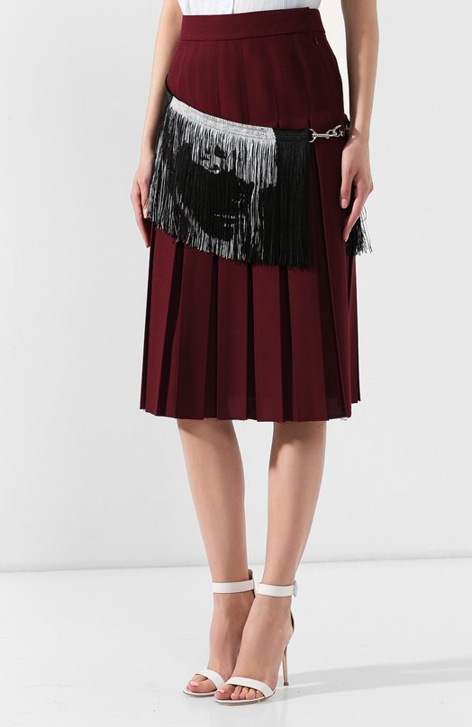 Юбка-миди CALVIN KLEIN 205W39NYC Бордовый, фото 3