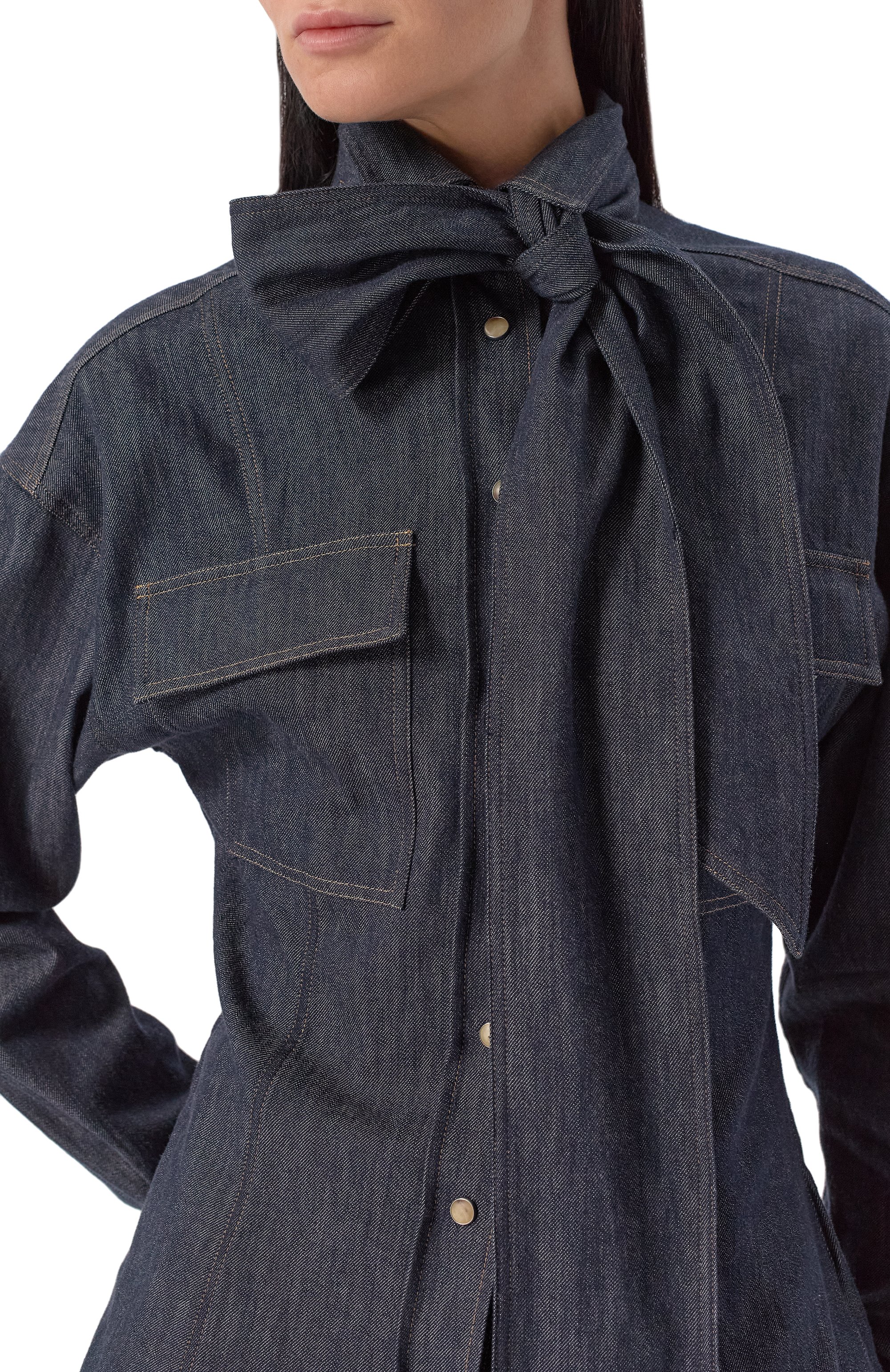 Джинсовая блузка BRUNELLO CUCINELLI, арт. MP792MY506, фото 5