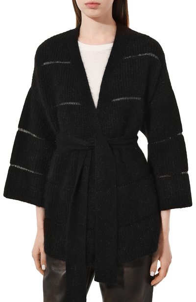 Шерстяной кардиган FREEAGE, арт. FWW20040643BK, фото 3