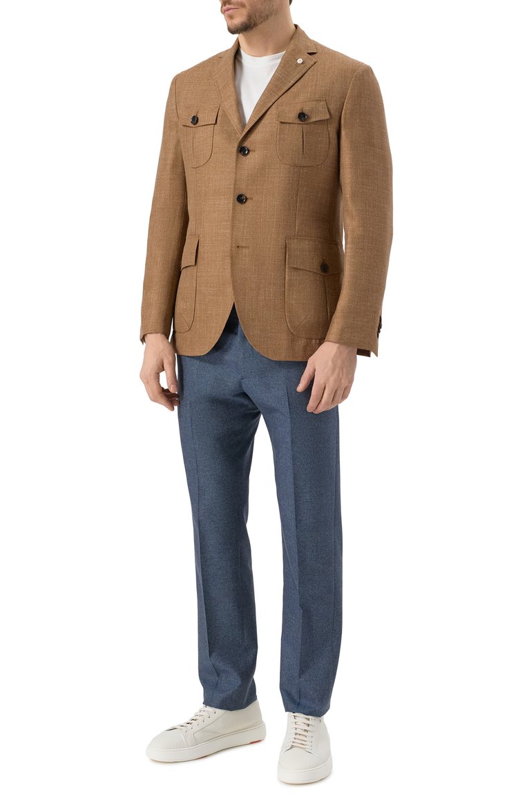 Пиджак из шерсти и шелка LUIGI BIANCHI, арт. 2564/52003, фото 2