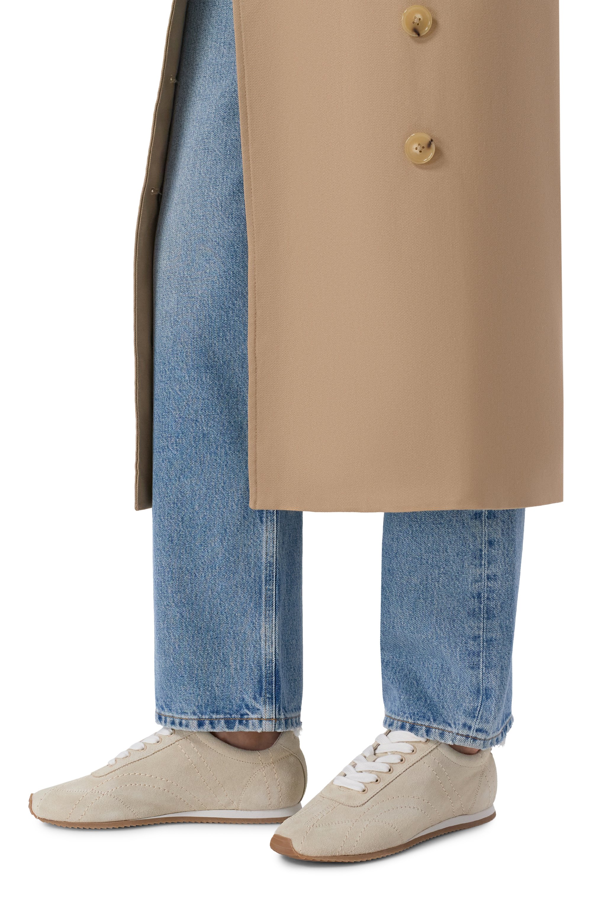 Замшевые кроссовки TOTEME, арт. 262-WAS0324-LE0027, фото 2