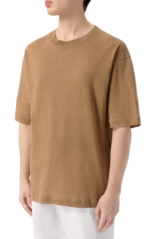 Футболка изо льна и хлопка White Sand 26SU40/657 Бежевый  26SU40/657 Фото 3