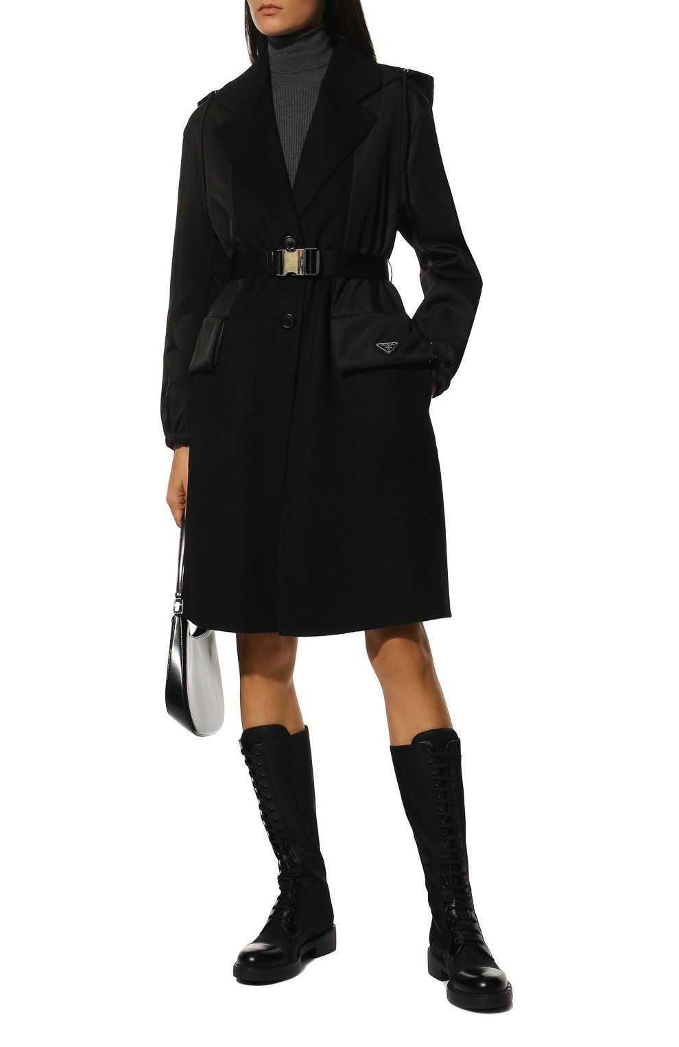 Кашемировое пальто PRADA, арт. P670OH-1ZCK-F0806-212, фото 2
