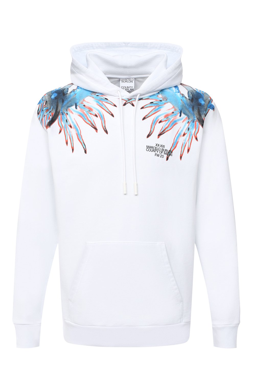 Хлопковое худи MARCELO BURLON, арт. CMBB007F20FLE010, фото 1