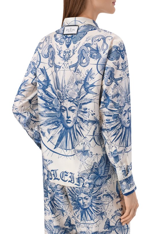Шелковая рубашка Philipp Plein SAFC WRP0558 PTE104N Разноцветный  SAFC WRP0558 PTE104N Фото 4