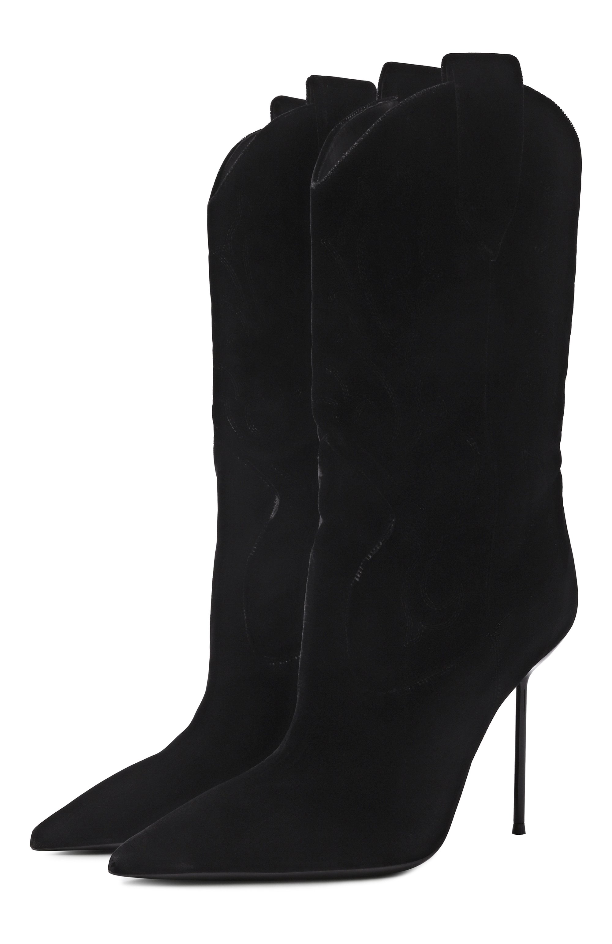 Бархатные полусапоги lidia western 105 PARIS TEXAS, арт. PX1809/XVLV6, фото 1