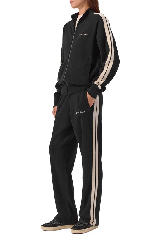 Брюки из шерсти и вискозы Palm Angels PWHG037F25KNI001 Чёрный  PWHG037F25KNI001 Фото 2