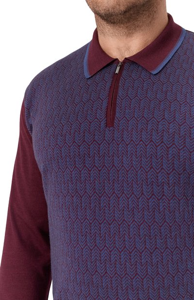 Поло из шерсти и шелка ZILLI, арт. KZP001M0230VHE001, фото 5