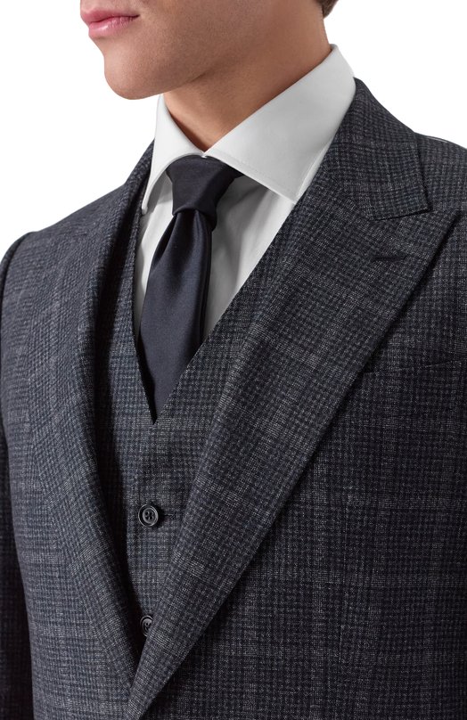 Костюм-тройка из шерсти и хлопка Dolce & Gabbana GK02XT/FQ3FU Серый  GK02XT/FQ3FU Фото 8