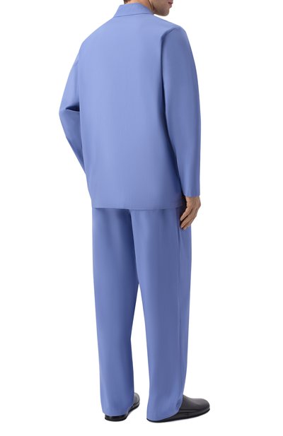 Пижама из вискозы и хлопка BOSS синего цвета по цене 17950 руб., арт. 50535788, фото 3 Пижама из вискозы и хлопка BOSS, арт. 50535788, фото 3