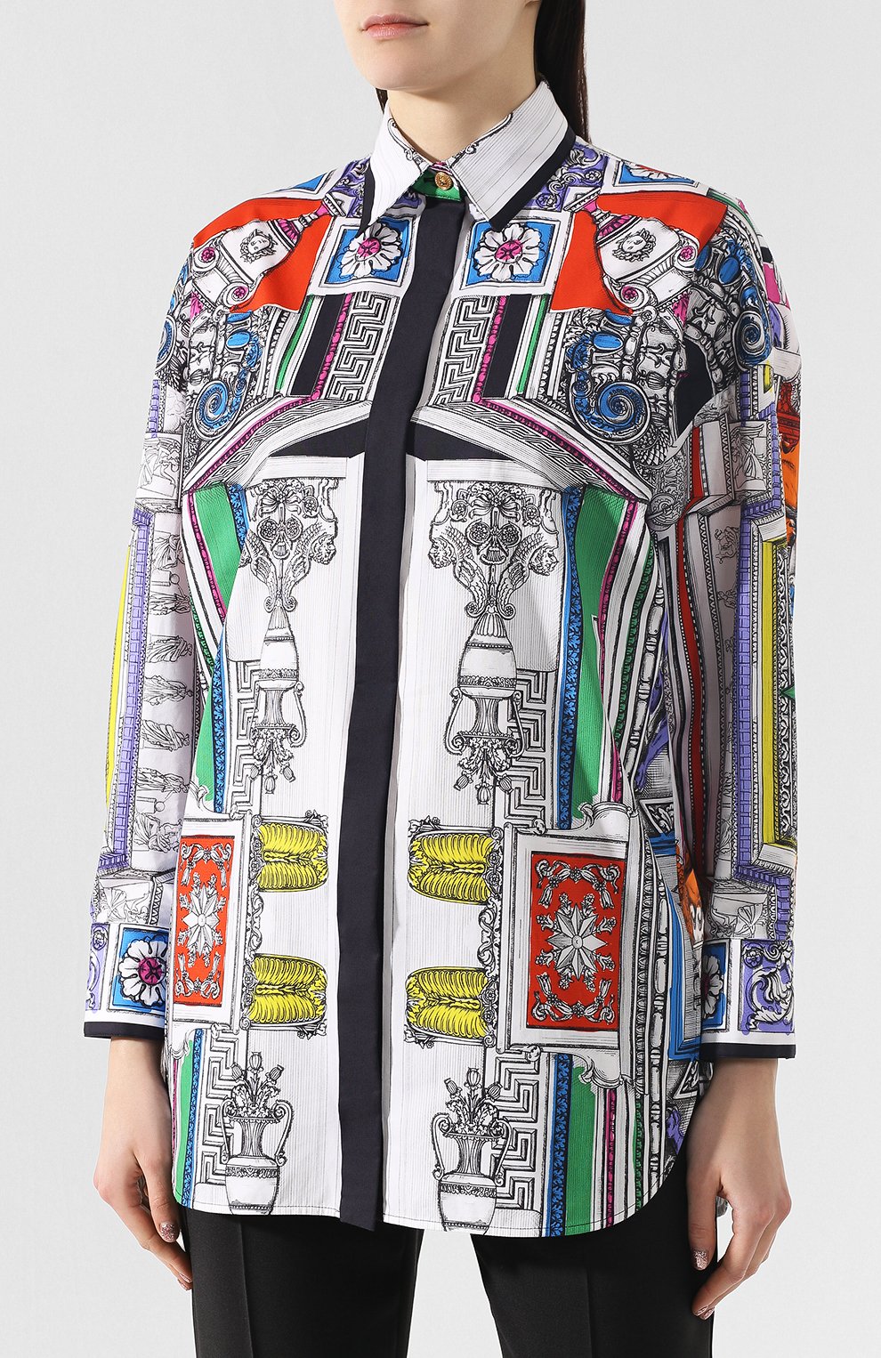 Хлопковая блузка VERSACE, арт. A81694/A228745, фото 3